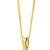 Miore Schmuck Damen Halskette mit Kettenanhänger weiße Süßwasserperle 7.5 mm Kette aus Gelbgold 9 Karat / 375 Gold 45 cm lang - 1