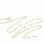 Orovi Damen Halskette 14 Karat (585) GelbGold Singapurkette Goldkette 1 mm breit 45cm lange - 2
