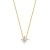 Orovi Damen Kette Gelbgold 0.15 Ct Diamant Halskette mit Anhänger Solitär Diamant Brillant 14 Karat (585) Gold, 45 cm Lang Halskette Handgemacht in Italien - 3