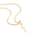 Orovi Kette - Halskette Damen Gelbgold 9 Karat / 375 Gold Kette mit Kreuz 45 cm - 2