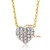 Orovi Kette - Halskette Damen Kette Gelbgold 18 Karat / 750 Gold mit Herz Diamant Brilliant 0,09 ct - 3