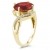 Szul - Gelbgold Oval Rund Red Diamant Granat - 2
