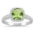 Szul - Weißgold Kissenschliff Rund Green Diamant Peridot - 1