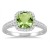 Szul - Weißgold Kissenschliff Rund Green Diamant Peridot - 1