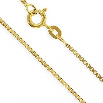 Taufkette Kinderkette 14 Karat Gold 585 Venezianer 36cm Ø 0,70mm (Art.301007) - 1