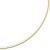 1,6mm Halsreif Omegareif Omegakette, 750 Gold Gelbgold, Goldkette, 45cm - 3