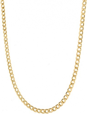 18 Karat / 750 Panzerkette Gelbgold - Breite 3.60 mm - Länge wählbar (60) - 3