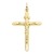Anhänger Kreuz Mit Jesus 14 Karat 585 Gelbgold Unisex (39) - 1
