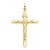 Anhänger Kreuz Mit Jesus 14 Karat 585 Gelbgold Unisex (39) - 1