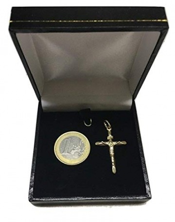 Anhänger Kreuz Mit Jesus 18 Karat 750 Gelbgold Unisex (32) - 2