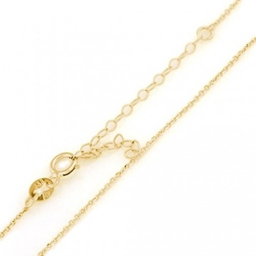 fish Mädchen Jungen Kette Gold 333 Schutzengel-Anhänger Taufring  Taufgeschenk Klar Längen-verstellbar Baby Geschenk | Kettenanhänger