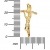 Kreuz-Anhänger Goldkreuz Jesus Christus für Damen, Herren und Kinder als Kettenanhänger 333 Gold 8 Karat mit Schmuck-Etui und Panzerkette - 3