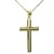 Kreuz aus 18-karätigem Gelbgold, speziell für Kommunion und Damen, mit 50 cm langer Kette, 2,8 g aus 18-karätigem Gold. - 1