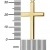 Kreuzkette Kreuz-Anhänger 585 Gold Goldkreuz für Damen und Herren + Schmuck-Etui und Zertifikat Mit Kette Länge 60 cm - 3
