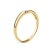 Orovi Damen Diamant Ring Gelbgold, Verlobungsring 8 Karat (333) Gold und Diamant Brillanten 0.05 Ct, Solitärring - 3