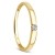 Orovi Damen Diamant Ring Gelbgold, Verlobungsring 8 Karat (333) Gold und Diamant Brillanten 0.05 Ct, Solitärring - 1
