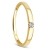 Orovi Damen Diamant Ring Gelbgold, Verlobungsring 8 Karat (333) Gold und Diamant Brillanten 0.05 Ct, Solitärring - 1