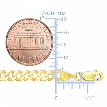 Panzerkette Gelbgold 4,7 mm, 21,6 cm, Gelbgold, Kein Stein, - 2