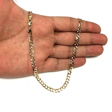 Panzerkette Gelbgold 4,7 mm, 21,6 cm, Gelbgold, Kein Stein, - 4