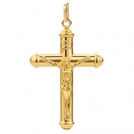 PRINS JEWELS Kreuz Anhänger Mit Jesus 14 Karat 585 Gelbgold Unisex (39) - 1