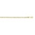 14 Karat / 585 Gold Kordelkette Gelbgold Unisex - 2.50 mm. Breit - Länge wählbar (55) - 2