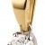 Ardeo Aurum Damen Anhänger mit Kette Collier aus 585 Gold bicolor Gelbgold Weißgold mit 0,15 ct Diamant Brillant Solitär Singapurkette Halskette - 3