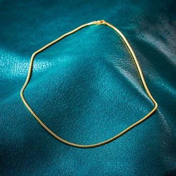 Goldkette, Schlangenkette Gelbgold 585 / 14 K, Länge 38 cm, Breite 1.9 mm, Gewicht ca. 7.2 g., NEU - 9