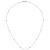 Jobo Damen Collier Halskette Herz Herzen 585 Gold Weißgold 45 cm Kette Weißgoldkette - 1