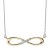 Jobo Damen Collier Halskette Unendlich 585 Gold bicolor 5 Diamanten Brillanten Kette - 2