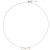 Jobo Damen Collier Halskette Unendlich 585 Gold bicolor 5 Diamanten Brillanten Kette - 1