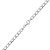Panzerarmband 14 Karat 585 Gold Armband Weißgold Breite 5.50 mm - Unisex (19) - 2