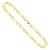 EDELIND Goldkette, Figarokette diamantiert Gelbgold 750/18 K, Länge 45 cm, Breite 5.3 mm, Gewicht ca. 37.4 g, NEU - 1