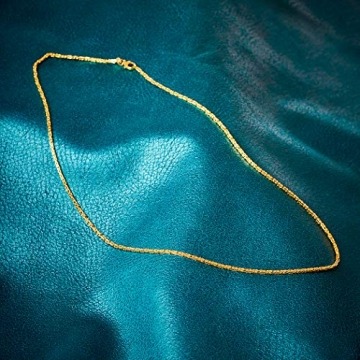 EDELIND Goldkette Herren Echtgold 1.8 mm, Königskette 750 aus Gelbgold, Kette Gold mit Stempel, Halskette mit Karabinerverschluss, Länge 60 cm, Gewicht ca. 17.5 g, Made in Germany - 5