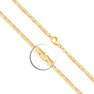 EDELIND Goldkette, Königskette Gelbgold 585/14 K, Länge 60 cm, Breite 2.3 mm, Gewicht ca. 26 g, NEU - 2