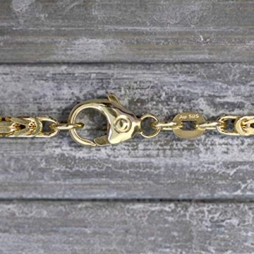 EDELIND Goldkette, Königskette Gelbgold 585/14 K, Länge 60 cm, Breite 2.3 mm, Gewicht ca. 26 g, NEU - 4
