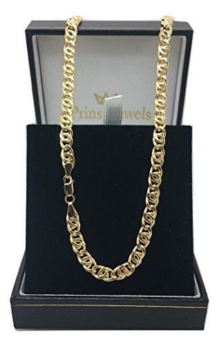 14 Karat / 585 Gold 8er Panzerkette Gelbgold Kette Unisex - Breite 4 mm - Länge wählbar (50) - 2