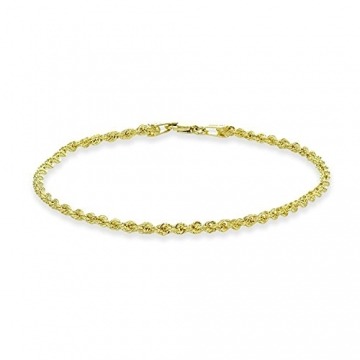14 karat / 585 Gold Kordel Armband Gelbgold 2.50 mm. Breit (19) - 1