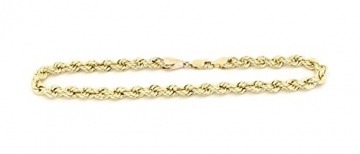 14 karat / 585 Gold Kordel Armband Gelbgold 3 mm. Breit (19) - 2