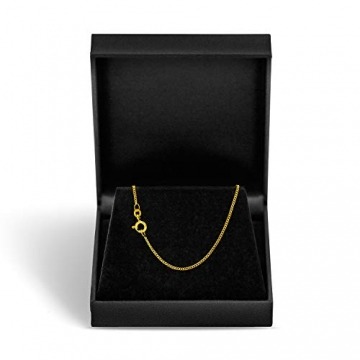 EDELIND Goldkette Herren Damen 585 Echtgold - Panzerkette 1.4 mm 14 Karat Gelbgold 80 cm Länge - Echt Gold Halskette ohne Anhänger Goldschmuck mit Geschenk-Box Made in Germany - 3