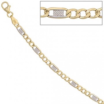 JOBO Damen-Armband aus 333 Gold Bicolor 19 cm - 3