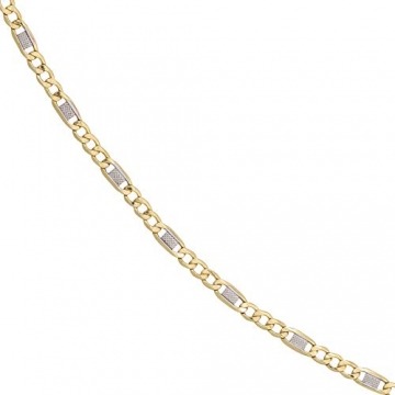 JOBO Damen-Armband aus 333 Gold Bicolor 19 cm - 4