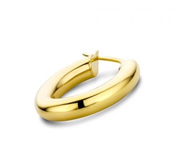 14 Karat 585 Gold Hochglanz Creolen Ohrringe Gelbgold (22 Millimeter) - 2