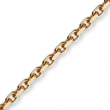 4mm Kette Collier Ankerkette Halskette aus 750 Gold Rotgold massiv 50cm - 4