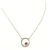 Collier 750/- Gelbgold matt Turmalin Cabochon pink rund 47cm - 4