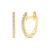 EDELIND Damen Ohrringe Creolen 10,3mm 750 Gelbgold mit 26 Diamanten 0.07 Karat, Kleine Runde Huggie Ohrringe 18 Karat Echtgold, Ohr-Schmuck mit Brillianten inkl Geschenkbox - 1