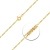 EDELIND Halskette Damen Herren 750 Gold 1.5 mm Goldkette Figarokette Diamantiert aus Gelbgold Länge 42 cm Echt Gold Kette mit Stempel Made in Germany - 2