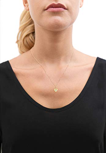 Elli Halskette Damen Herz Liebe Charmant mit Zirkonia Steinen 585 Gelbgold - 6