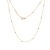 Goldene Damen Halskette 585 14k Gold Gelbgold Kette mit Anhänger Kugel Gravur - 1