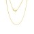 Goldene Damen Kette Ankerkette 585 14k Gold Gelbgold 50cm Gravur - 1