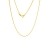 Goldene Damen Kette Ankerkette 585 14k Gold Gelbgold 50cm Gravur - 1